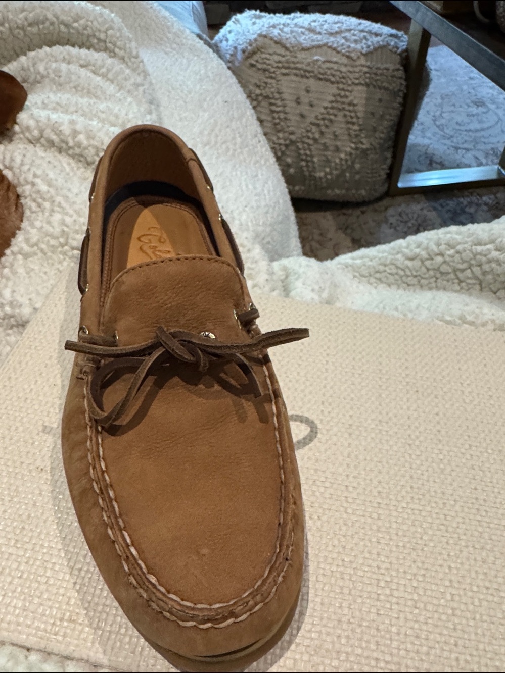 Sperry Gold Cup Original Boat Shoe Top Grain Leather worn once 8.5